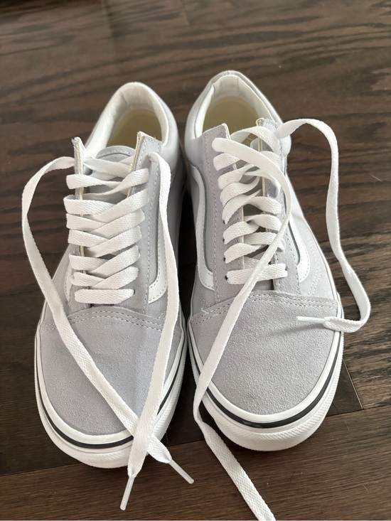 Vans Shoes - Classic Low-Top Lace-Up Vans Sneakers in Light Gray and White